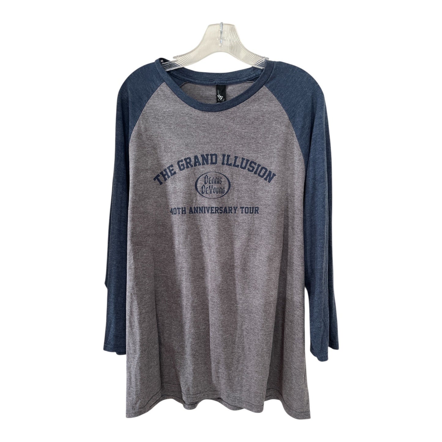 Dennis DeYoung “The Grand Illusion” 40th Anniversary Tour Raglan Long Sleeve T-Shirt – 2XL