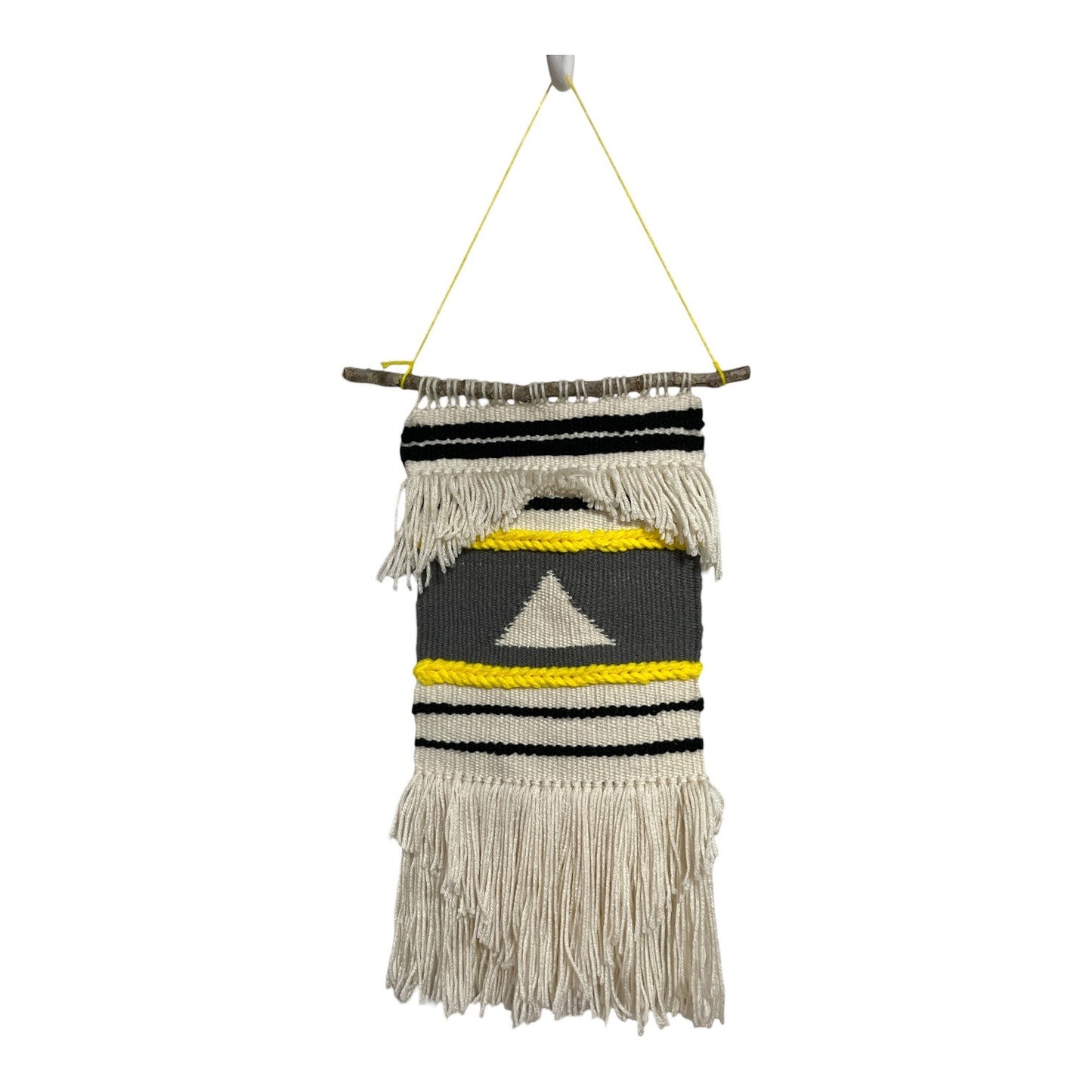 The Yarn Sculptor Handmade Woven Wall Hanging Boho Fringe Textile Art