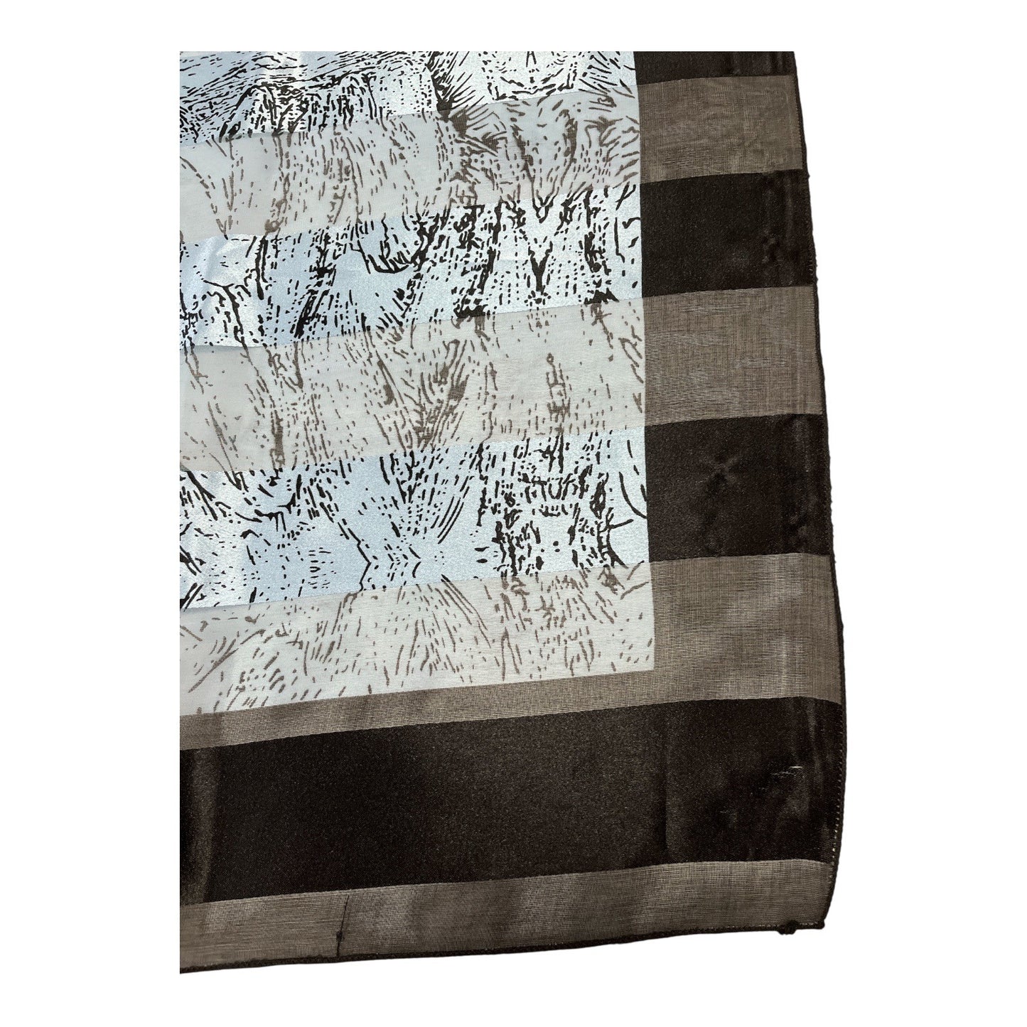 Vintage Picasso-Inspired Silk Scarf – Abstract Woman Print Art Wrap 1980s–1990s