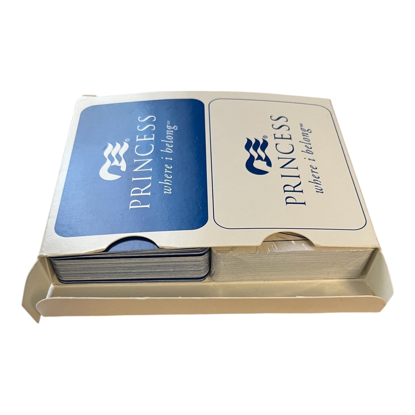 Princess Cruises Double Deck Playing Cards – “Where I Belong” – 1 Opened, 1 Sealed – Made in USA – c. 2004