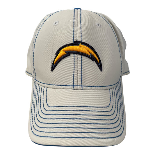 Reebok NFL San Diego Chargers Hat – White Blue Stitching – Lightning Bolt Logo – Fitted FitMax70 – Circa 2005