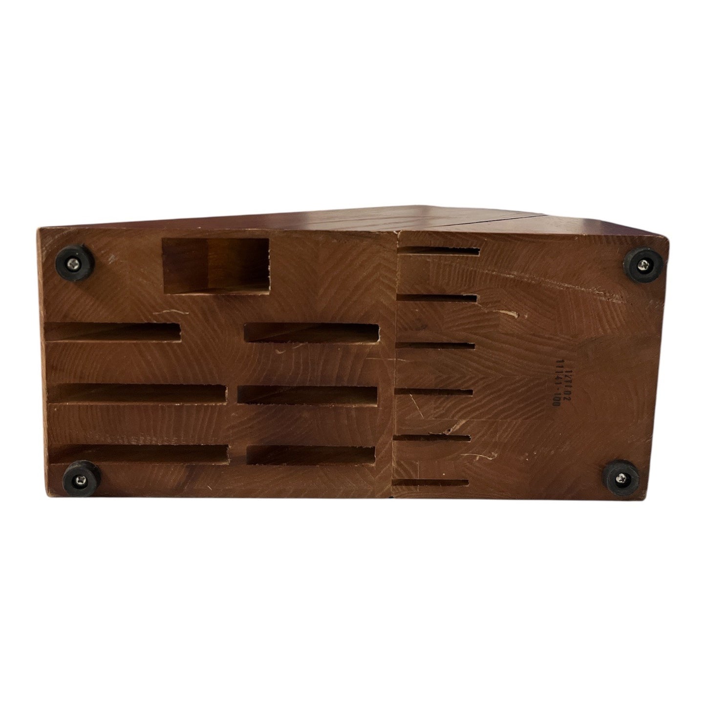 Henckels Self-Sharpening Wooden Knife Block with Stainless Steel Top