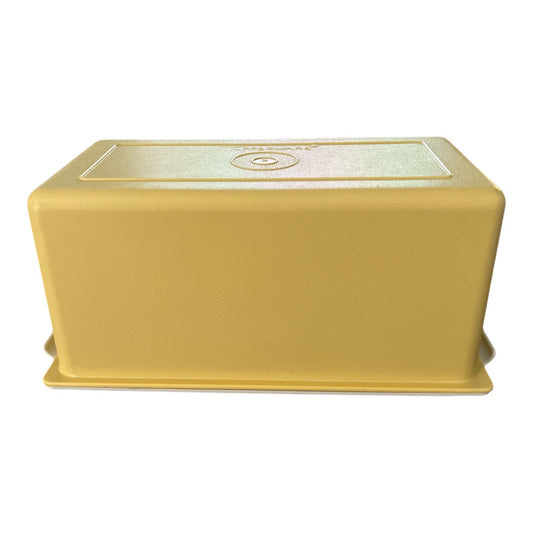 Vintage Tupperware Rectangular Butter Dish – Yellow and White – USA Made