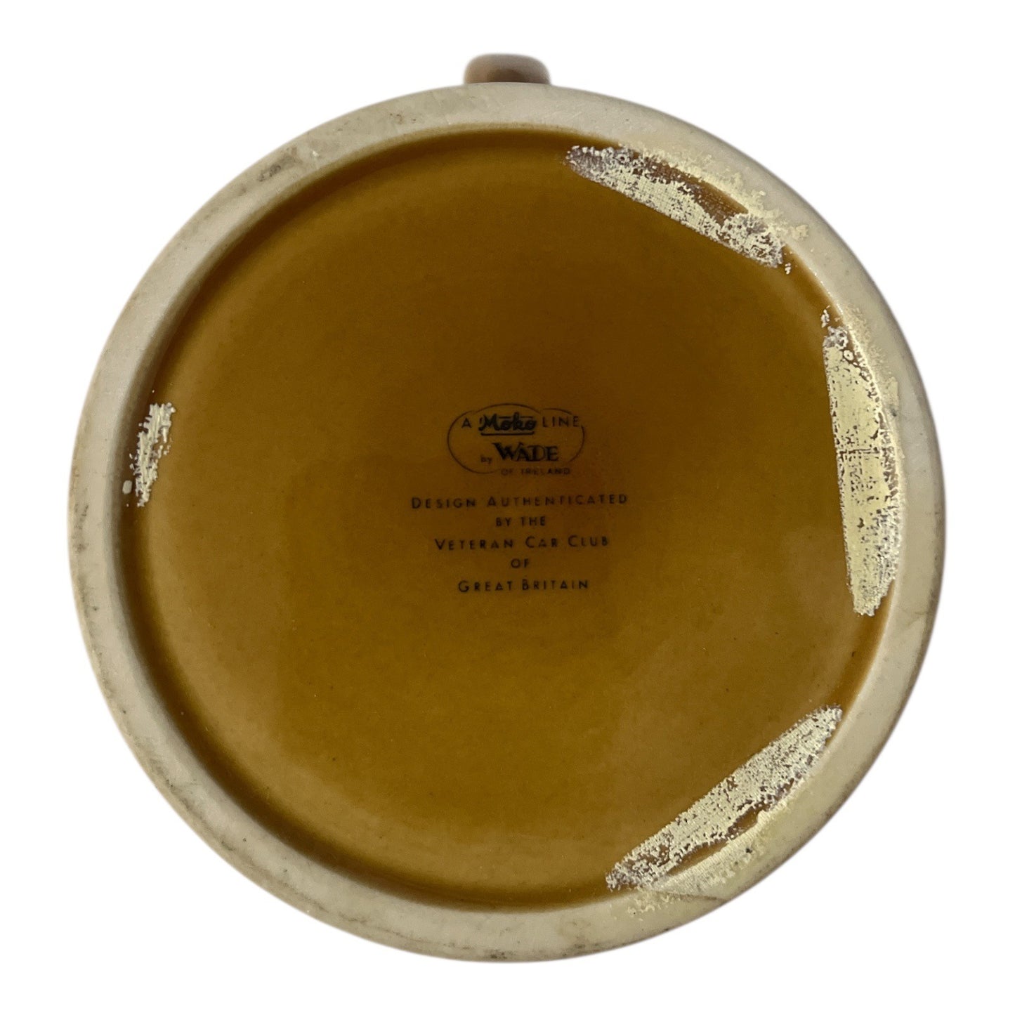 Vintage Wade Ireland Veteran Cars White Steam Car Mug 1903 Automobile