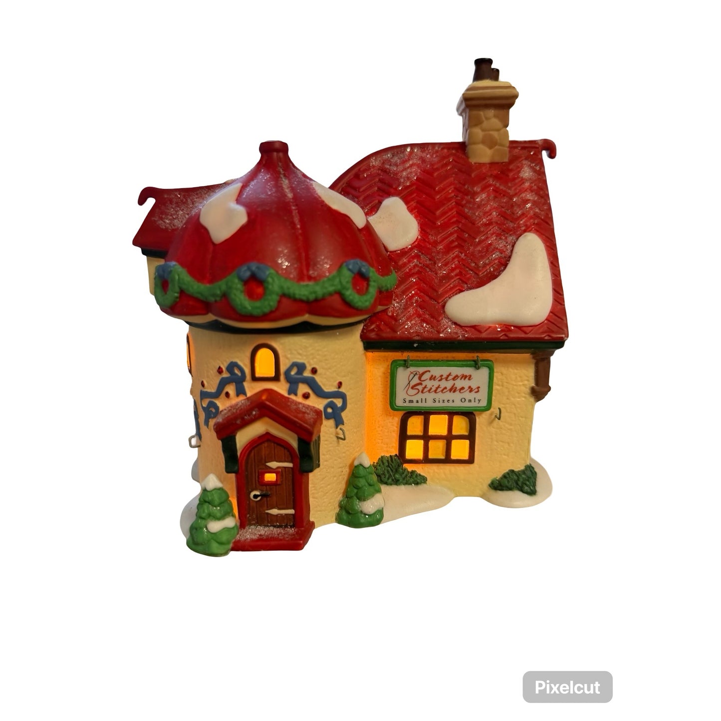 Department 56 Custom Stitchers Elf Land North Pole Series 1998 Lighted Village