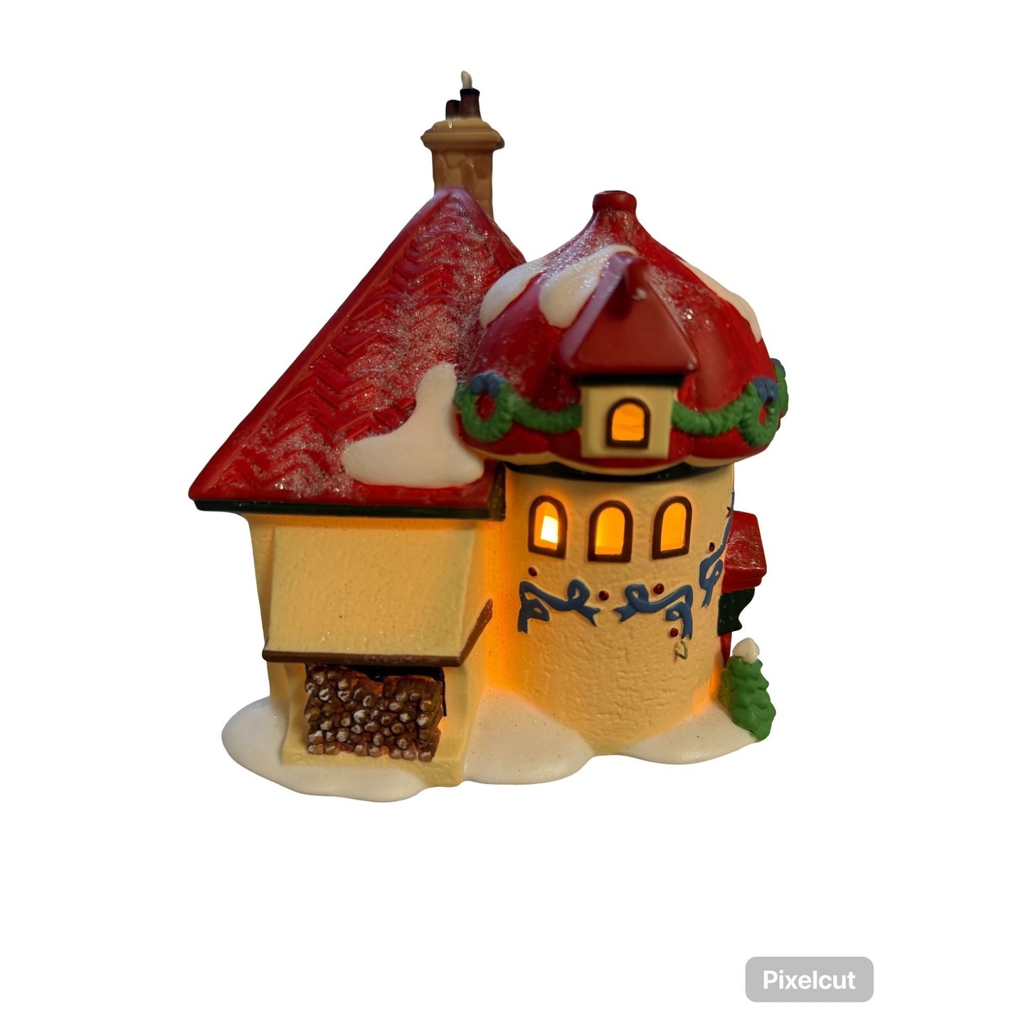 Department 56 Custom Stitchers Elf Land North Pole Series 1998 Lighted Village