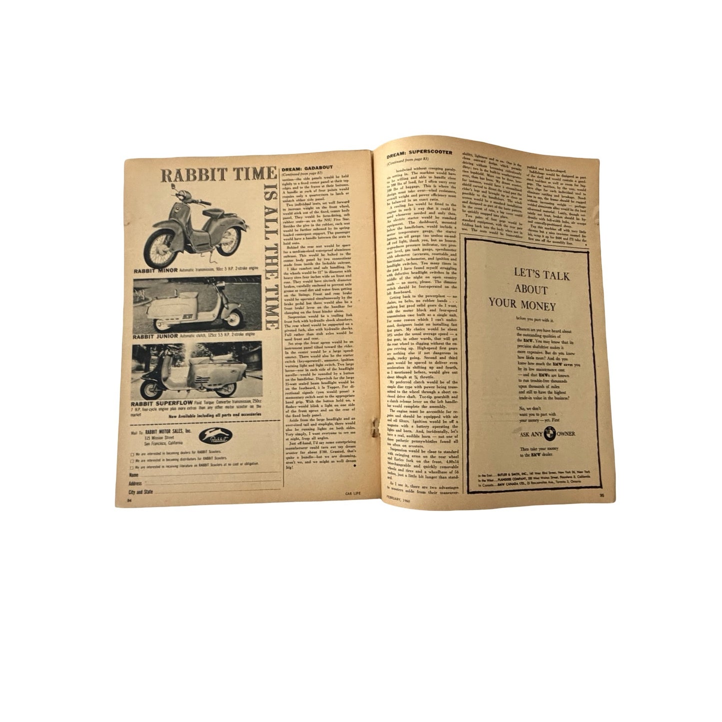 Car Life Magazine February 1960 Vintage Auto Magazine De Soto Supplement Vespa Ads Mid Century Car Enthusiast Collectible