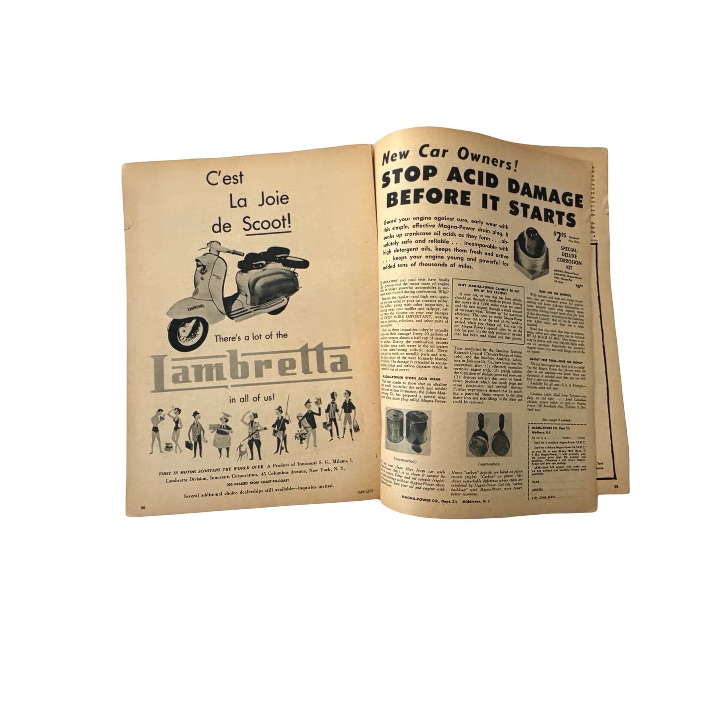 Car Life Magazine February 1960 Vintage Auto Magazine De Soto Supplement Vespa Ads Mid Century Car Enthusiast Collectible