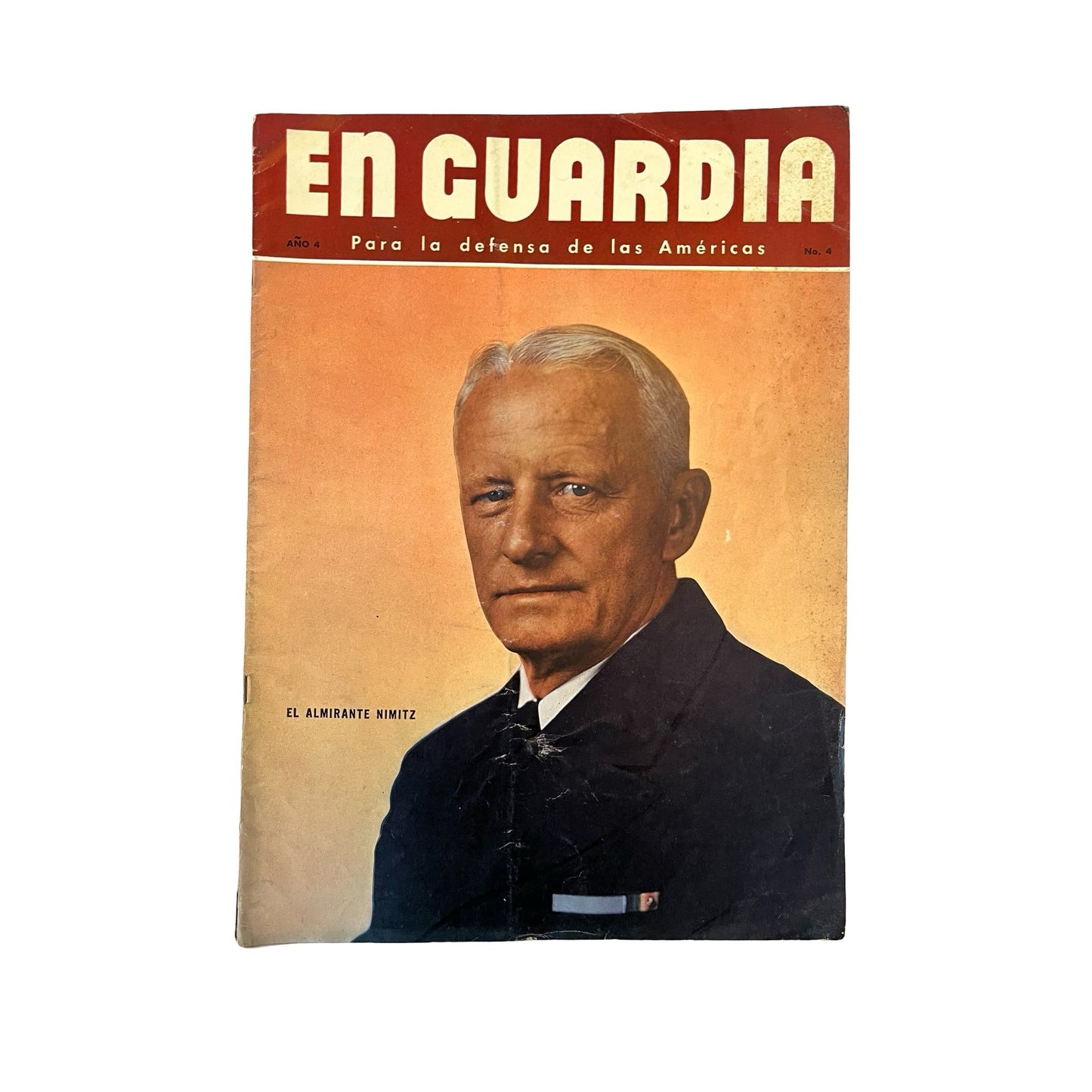 Vintage En Guardia Magazine WWII New Orleans Feature Admiral Nimitz Spanish 1940s