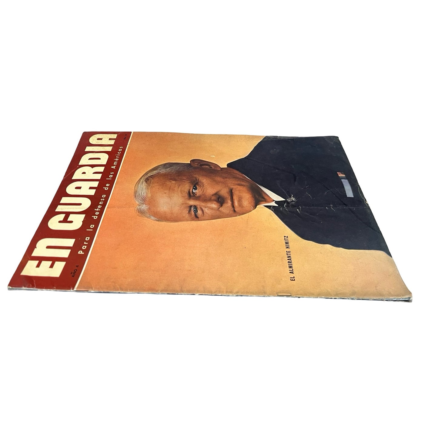 Vintage En Guardia Magazine WWII New Orleans Feature Admiral Nimitz Spanish 1940s
