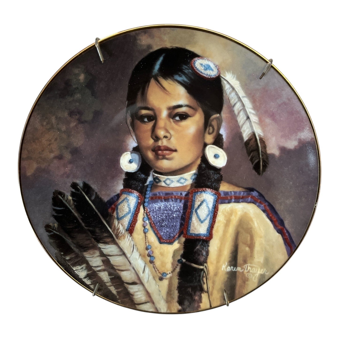 Hamilton Collection Pride of the Yakima Plate by Karen Thayer Daughters of the Sun 1998