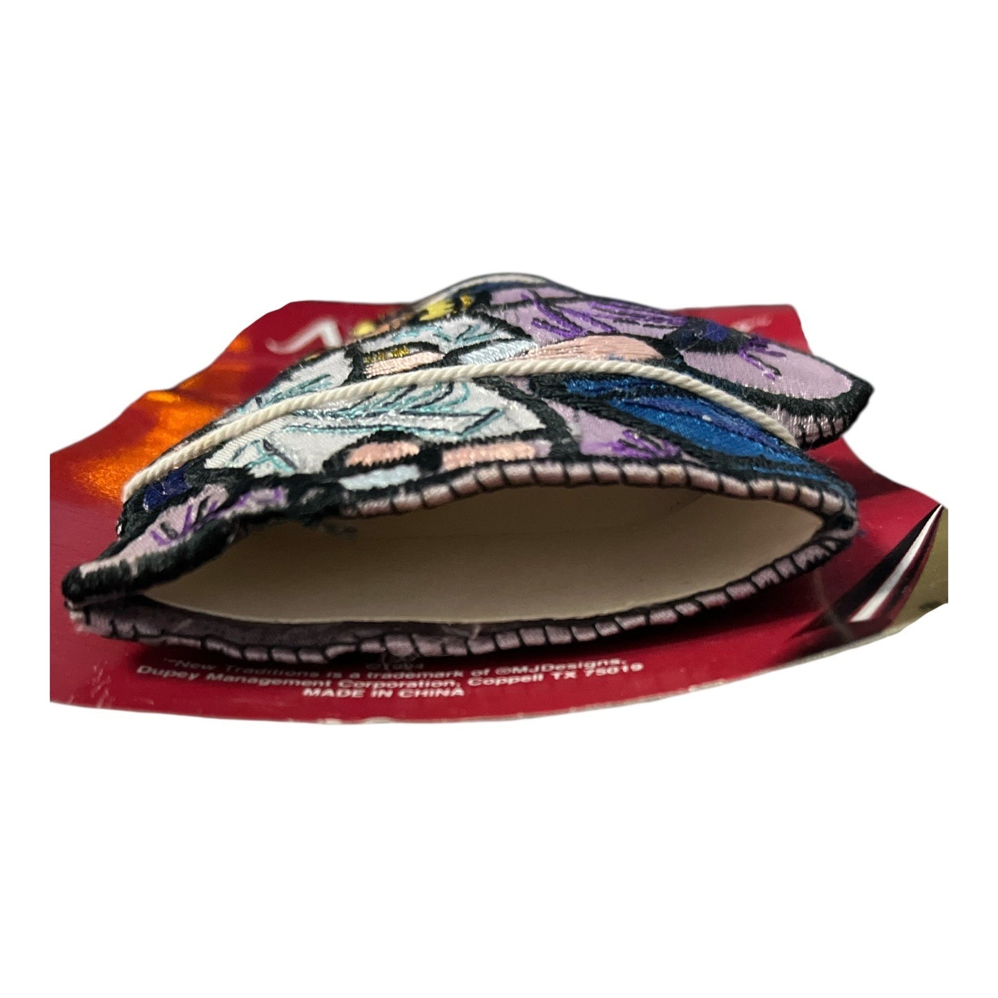 Vintage 1994 New Traditions Embroidered Madonna and Child Tree Topper – MJ Designs – Original Card