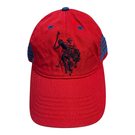 Vintage U.S. Polo Assn. Red Baseball Cap | Embroidered Polo Logo | Adjustable Strapback Hat