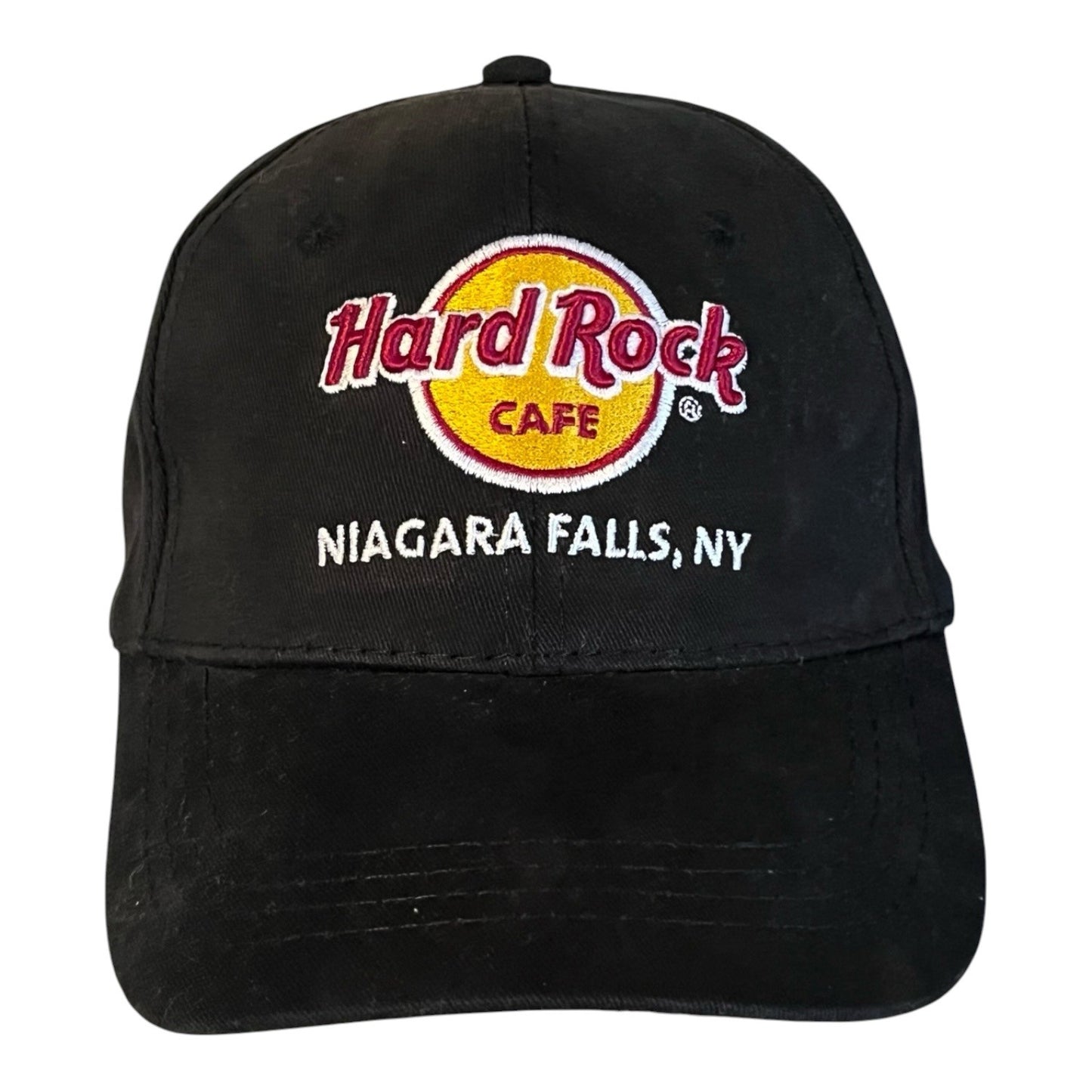 Hard Rock Cafe Niagara Falls NY Hat Black Adjustable Baseball Cap Cotton