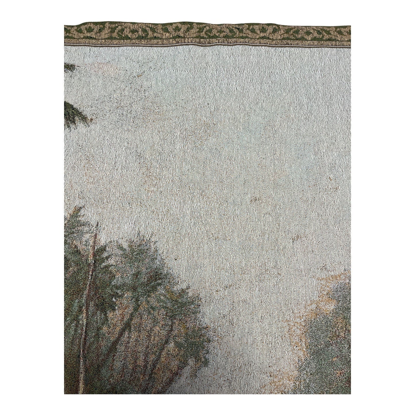 Art Fronckowiak Tropical Sailboat Wall Tapestry 37.5x52 Rod Pocket Tassels USA