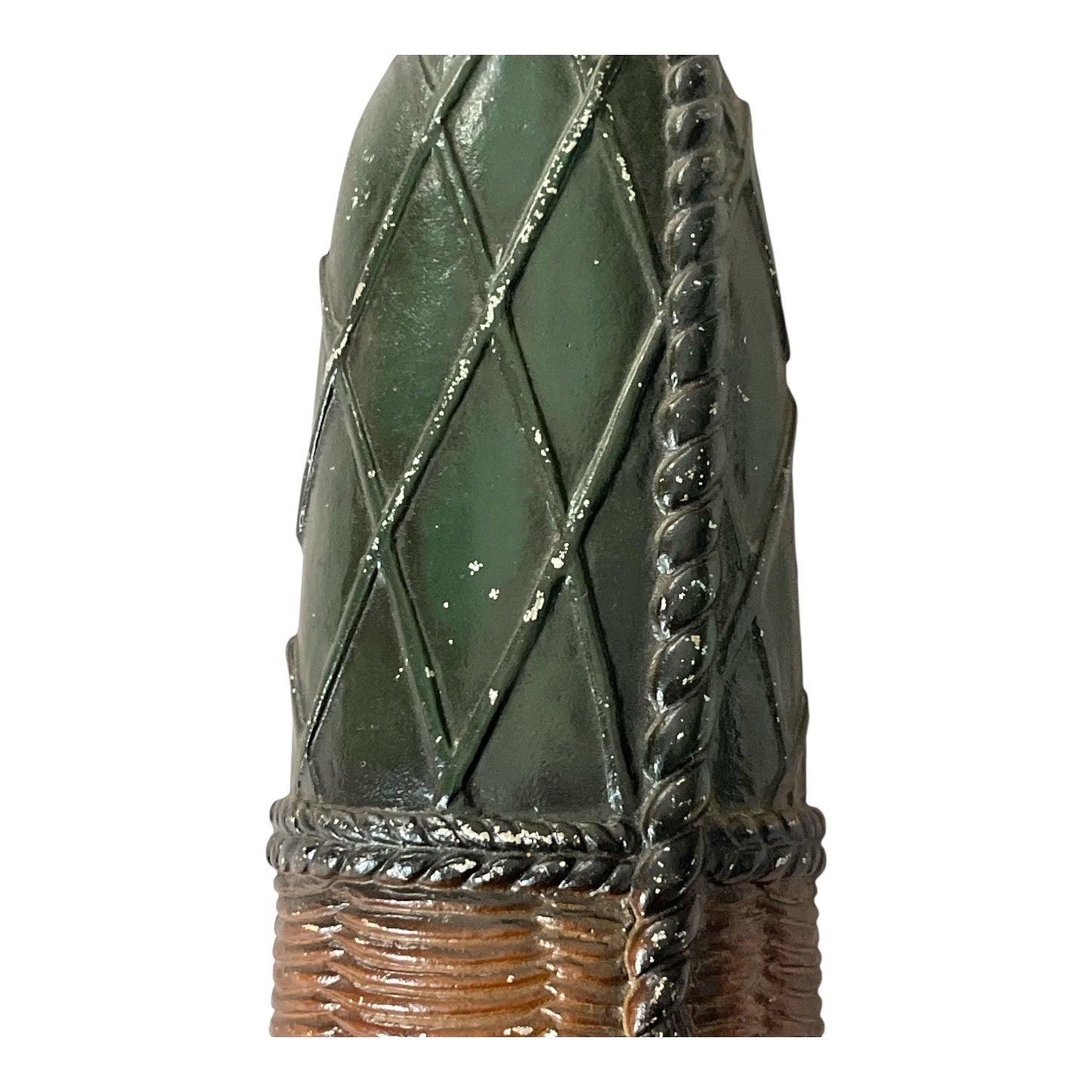 Sexton Mid Century Modern Metal Wine Bottle Wall Art Green Brown MCM