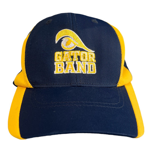 Sport-Tek Gator Band Embroidered Baseball Cap Navy Yellow Adjustable Hat