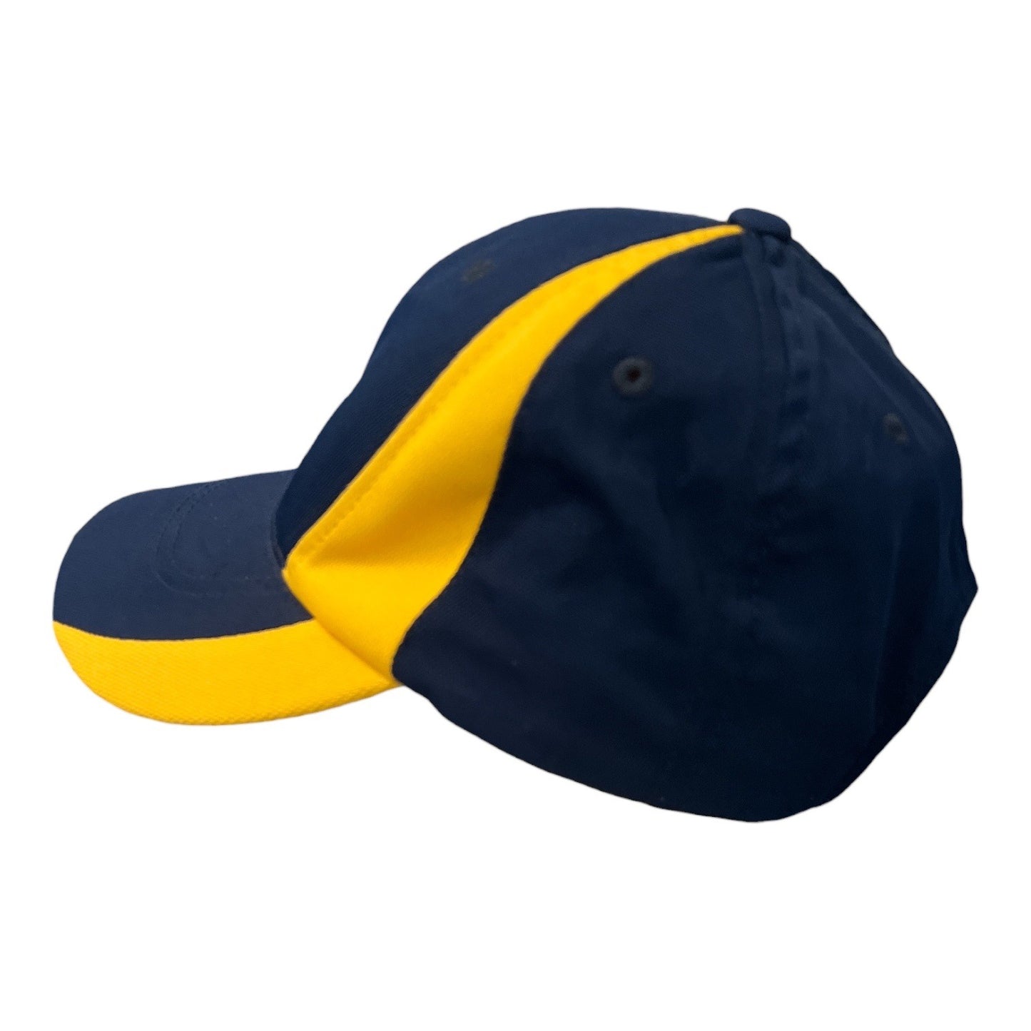Sport-Tek Gator Band Embroidered Baseball Cap Navy Yellow Adjustable Hat
