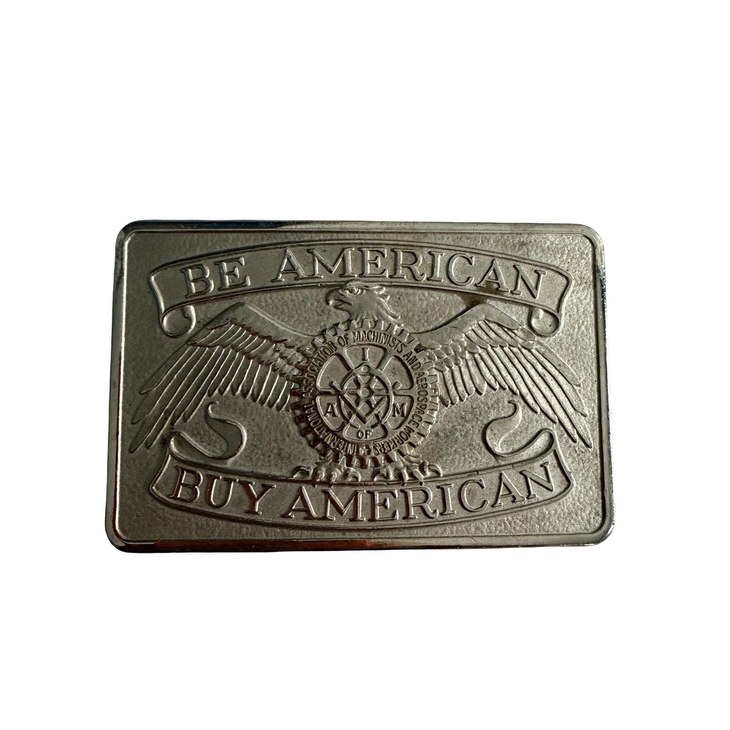 Vintage Laborers Local 1076 Belt Buckle MDI RU Justice Honor Strength