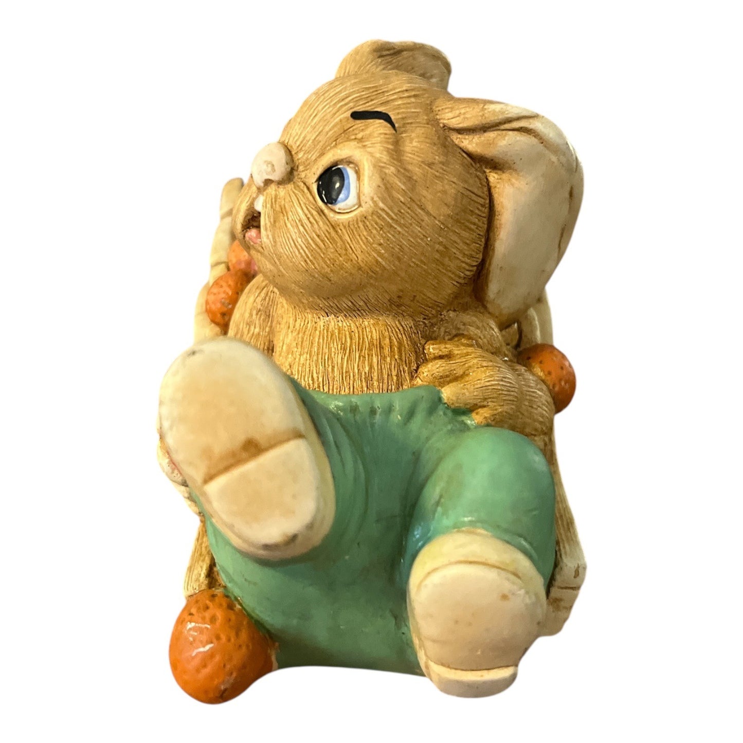 Vintage Pendelfin Barrow Boy Rabbit Figurine England Hand Painted Stonecraft 1968