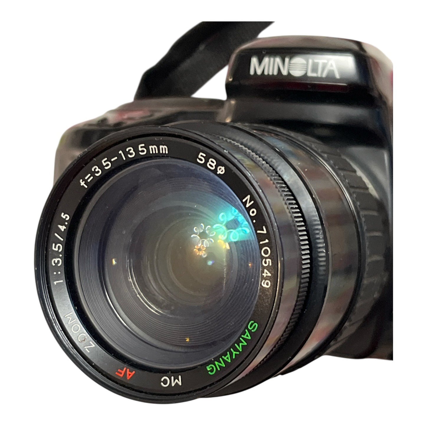 Minolta Maxxum 5xi 35mm Film Camera with 35–135mm AF Zoom Lens Untested 1990s