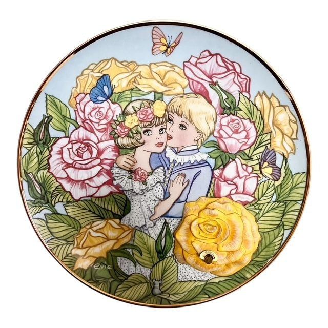 Vintage Franklin Mint Evie Bricusse Musical Collector Plates Set of 2 1992