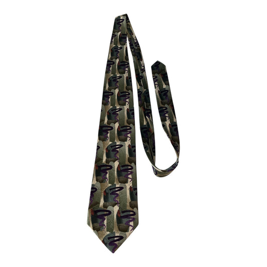 Vintage 1990s J. Garcia Jerry Garcia Silk Tie Happy Birthday Collection Twenty-Eight
