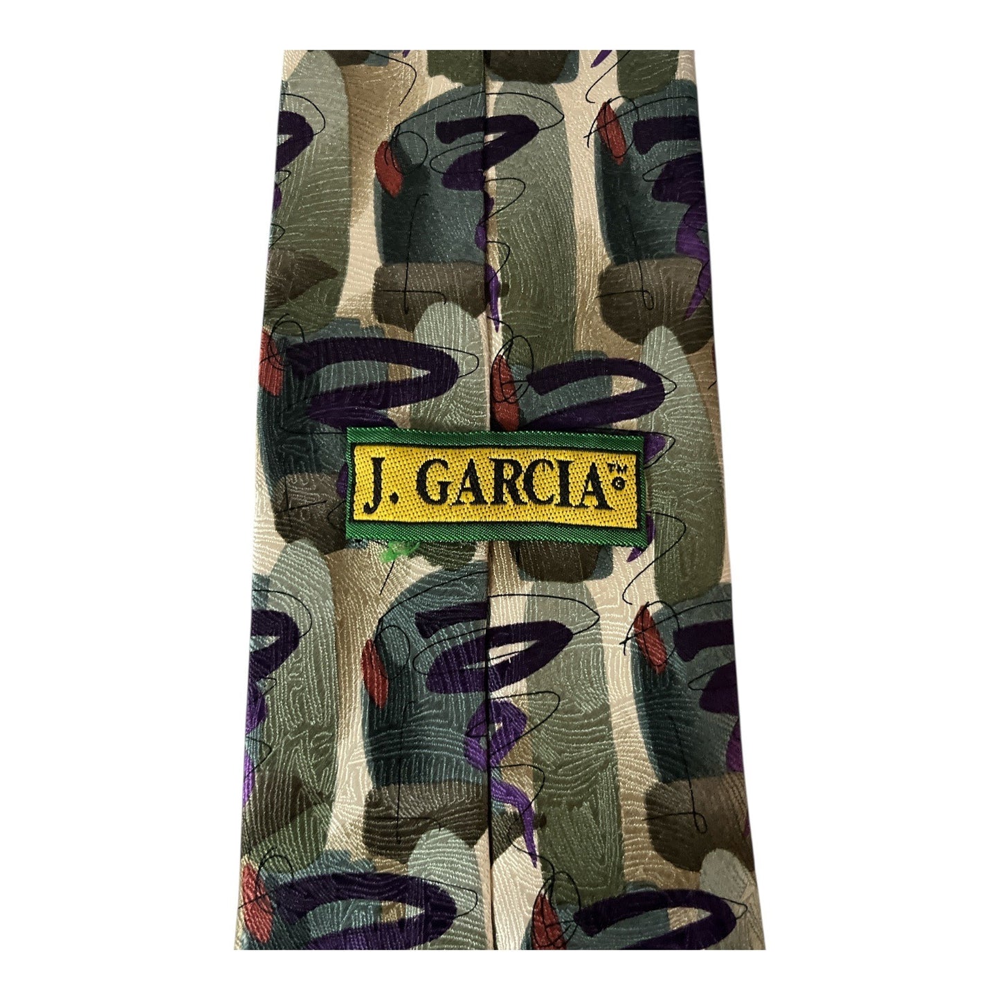 Vintage 1990s J. Garcia Jerry Garcia Silk Tie Happy Birthday Collection Twenty-Eight