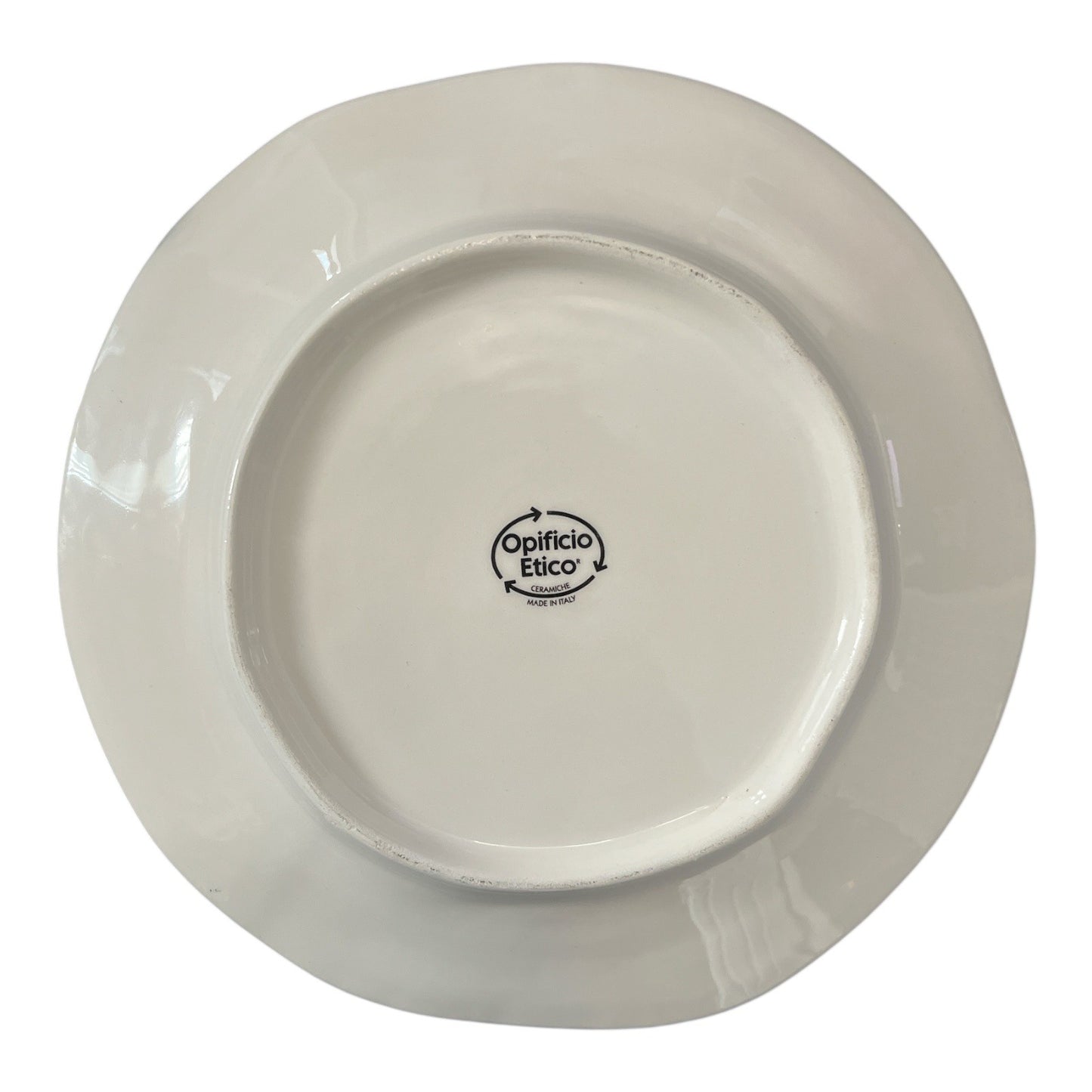 Opificio Etico Papavero Poppy Plate – 9” Ceramic – Made in Italy – Red Floral Design
