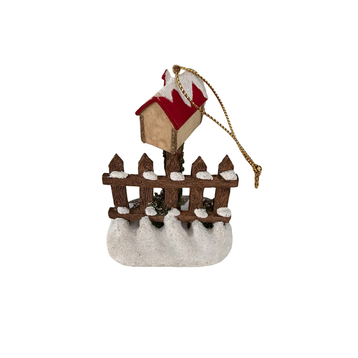 Vintage 1994 Thomas Kinkade Season's Greeting Mailbox Christmas Ornament Figurine