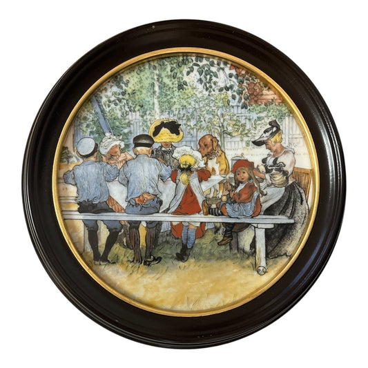Royal Copenhagen Carl Larsson Limited Edition Porcelain Plaque – Breakfast under the Big Birch 3233/9500 (1890 Artwork)