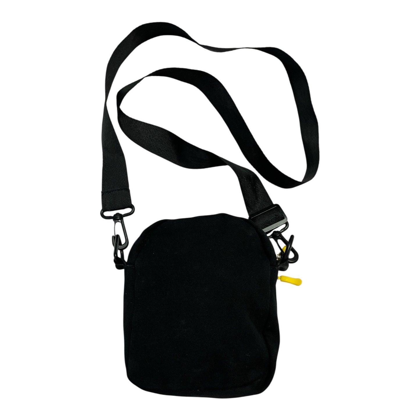 Pokémon GO Pikachu Crossbody Bag – Black Canvas – Adjustable Strap – 6x7x2"