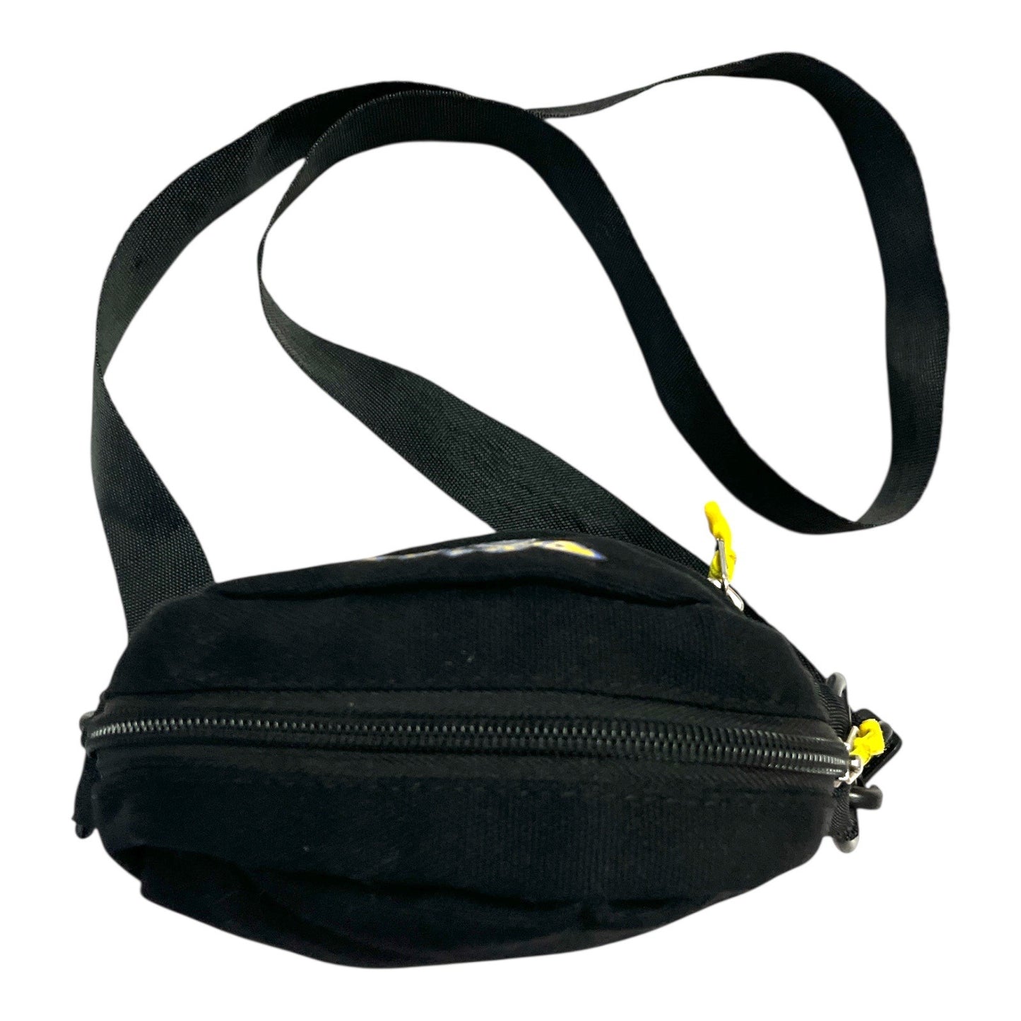 Pokémon GO Pikachu Crossbody Bag – Black Canvas – Adjustable Strap – 6x7x2"