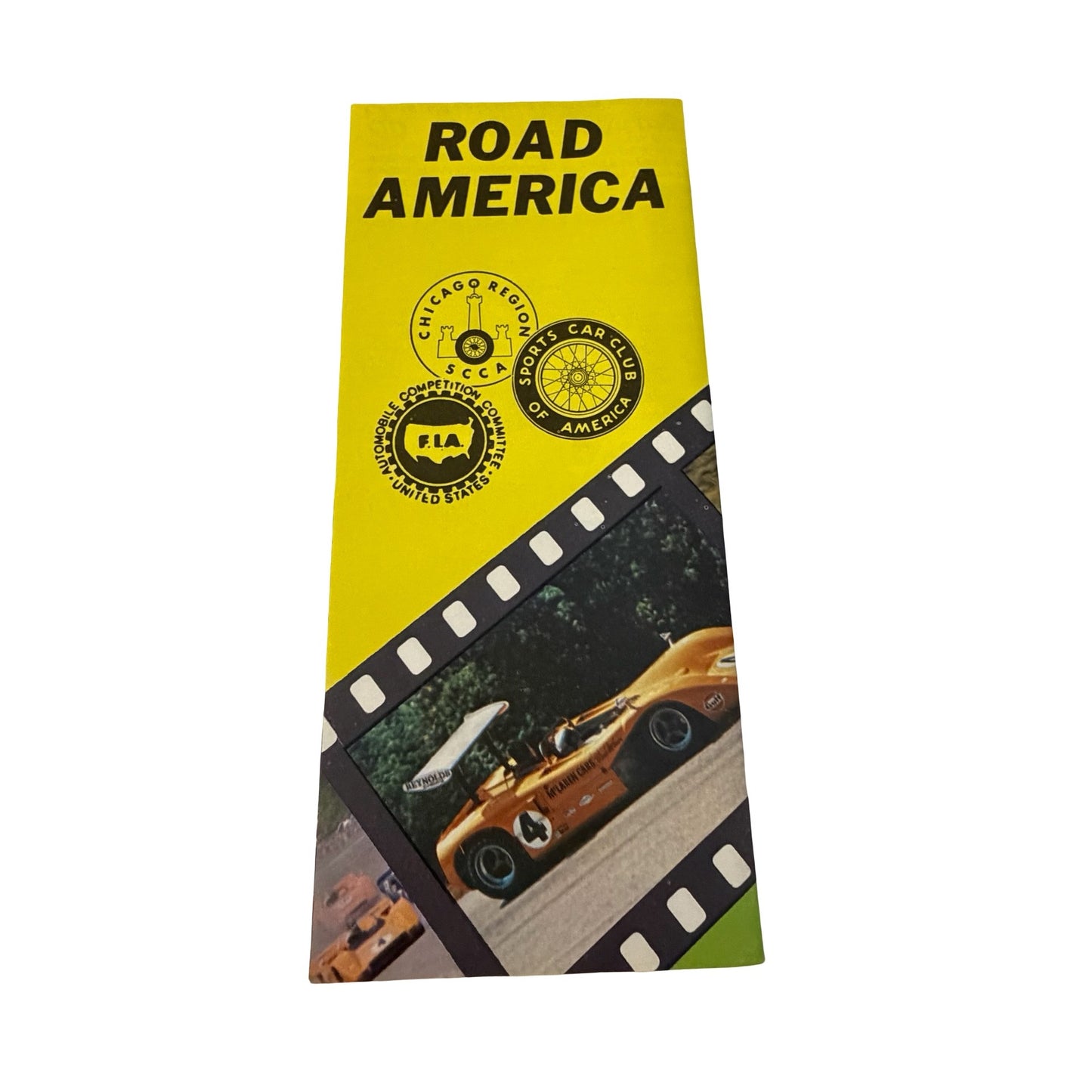 Vintage 1970 Road America Racing Program Brochure SCCA Trans Am Can Am Elkhart Lake Wisconsin