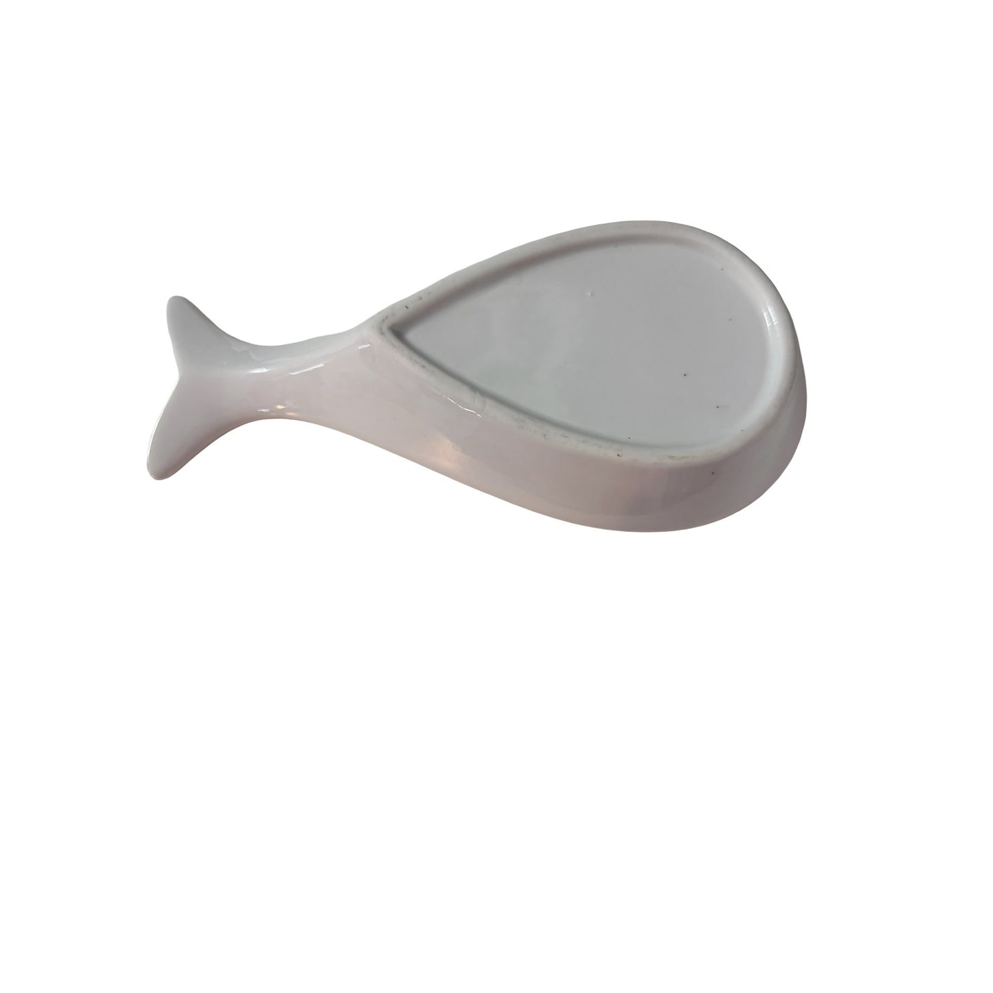 Ceramic Whale Spoon Rest White Coastal Kitchen Decor Beach House Farmhouse Countertop