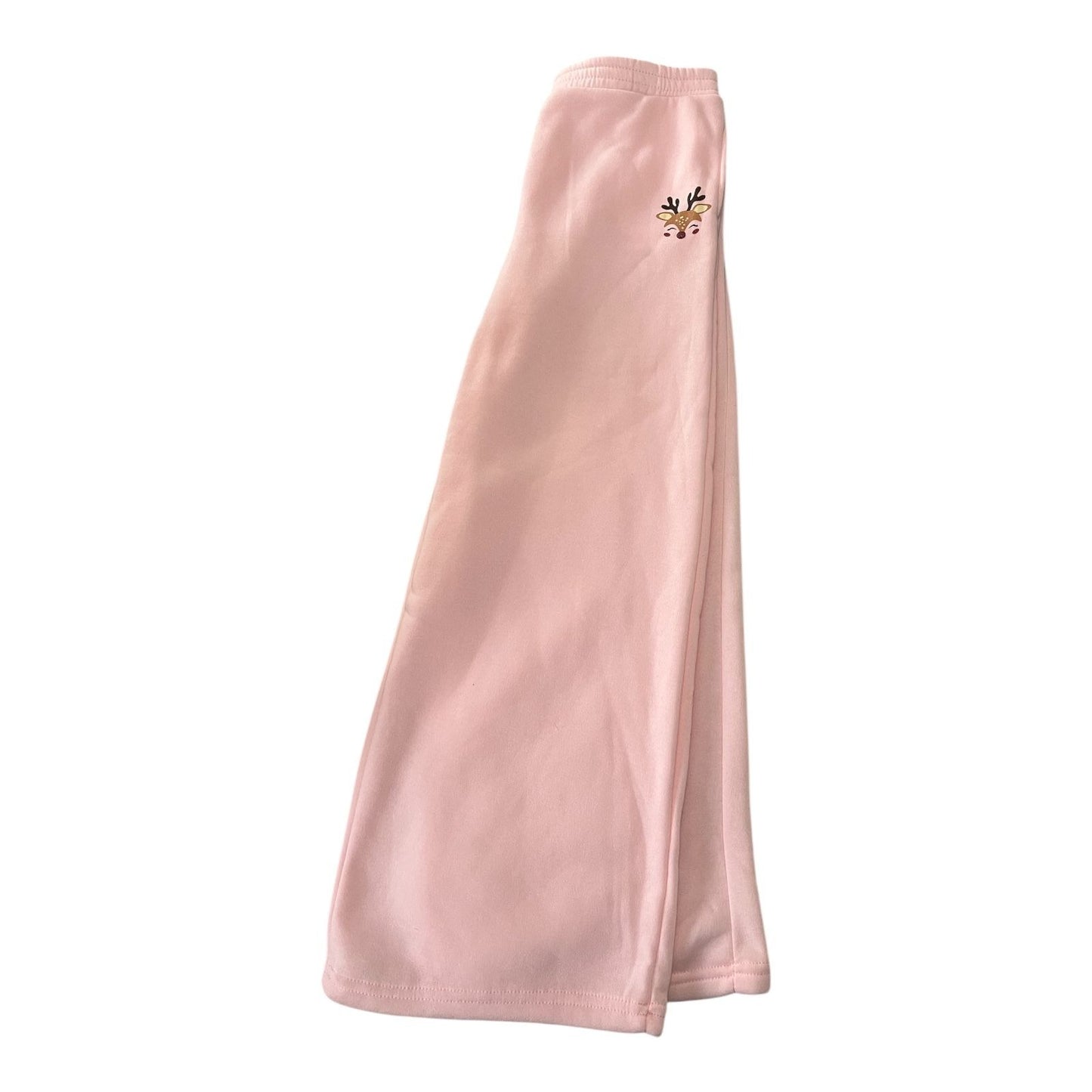 Lucky You Reindeer Sleigh All Day Pink Holiday Sweatpants – Girls Size XL (14), New with Tag