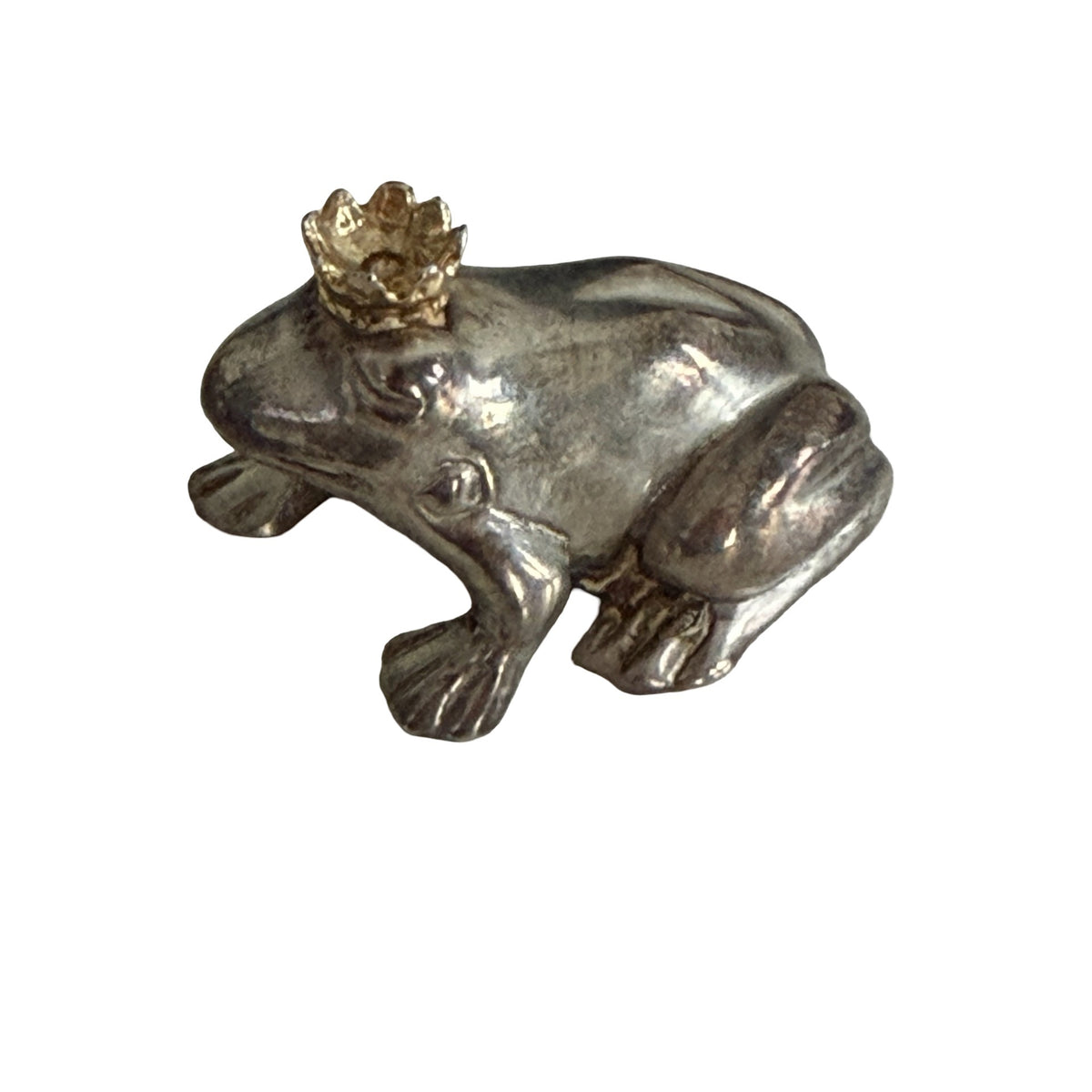 Vilmain You’re My Prince Sterling Silver 925 Frog Golden Crown Boxed 2006