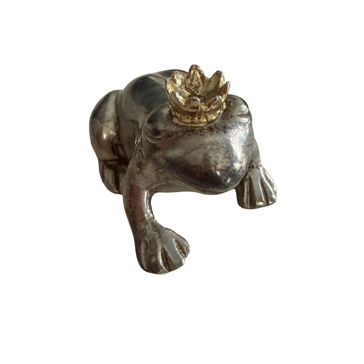 Vilmain You’re My Prince Sterling Silver 925 Frog Golden Crown Boxed 2006