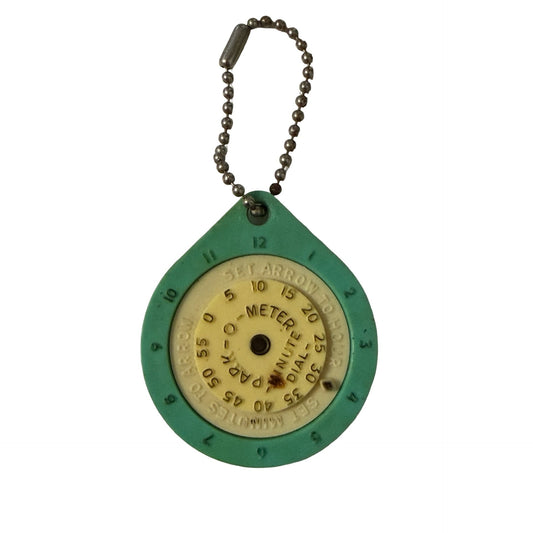 Vintage 1950s Vian's Restaurant Ohio Park-O-Meter Parking Reminder Keychain