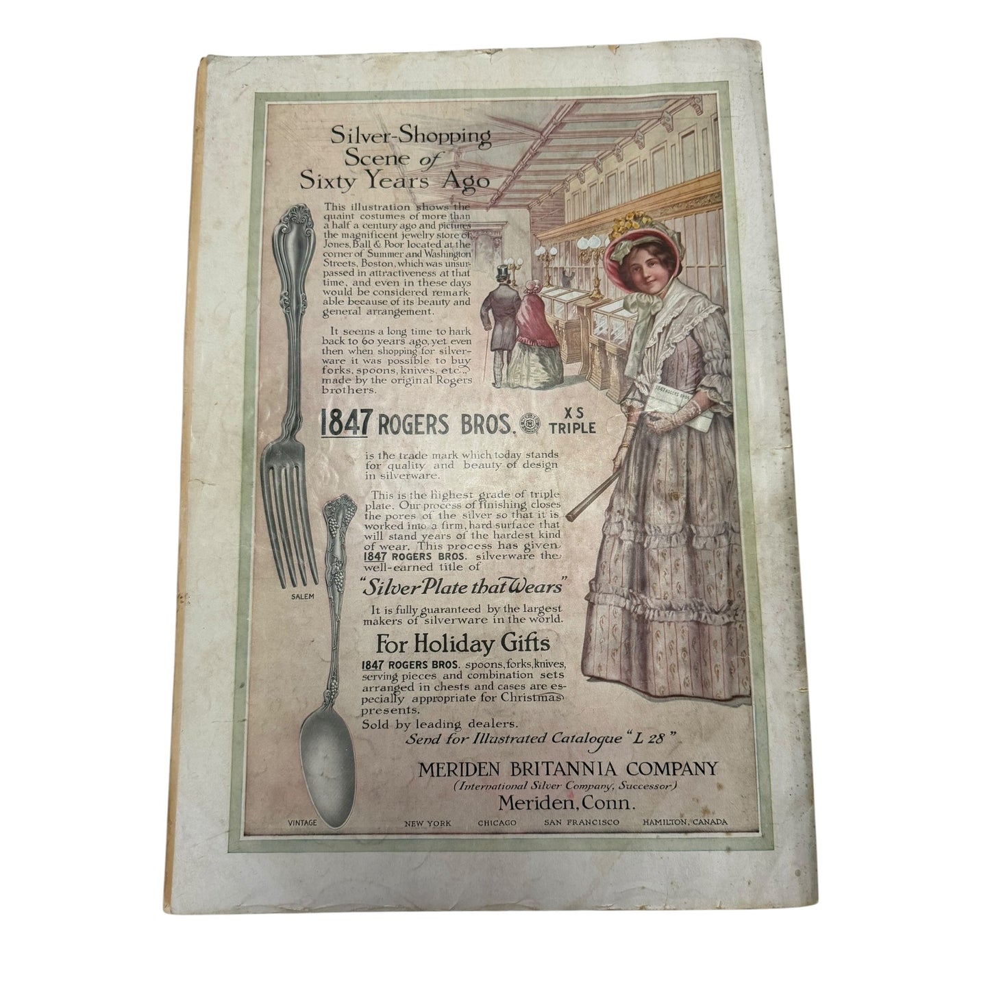 The Ladies' Home Journal November 1911 Magazine C. Coles Phillips Cover Antique Fashion Ads