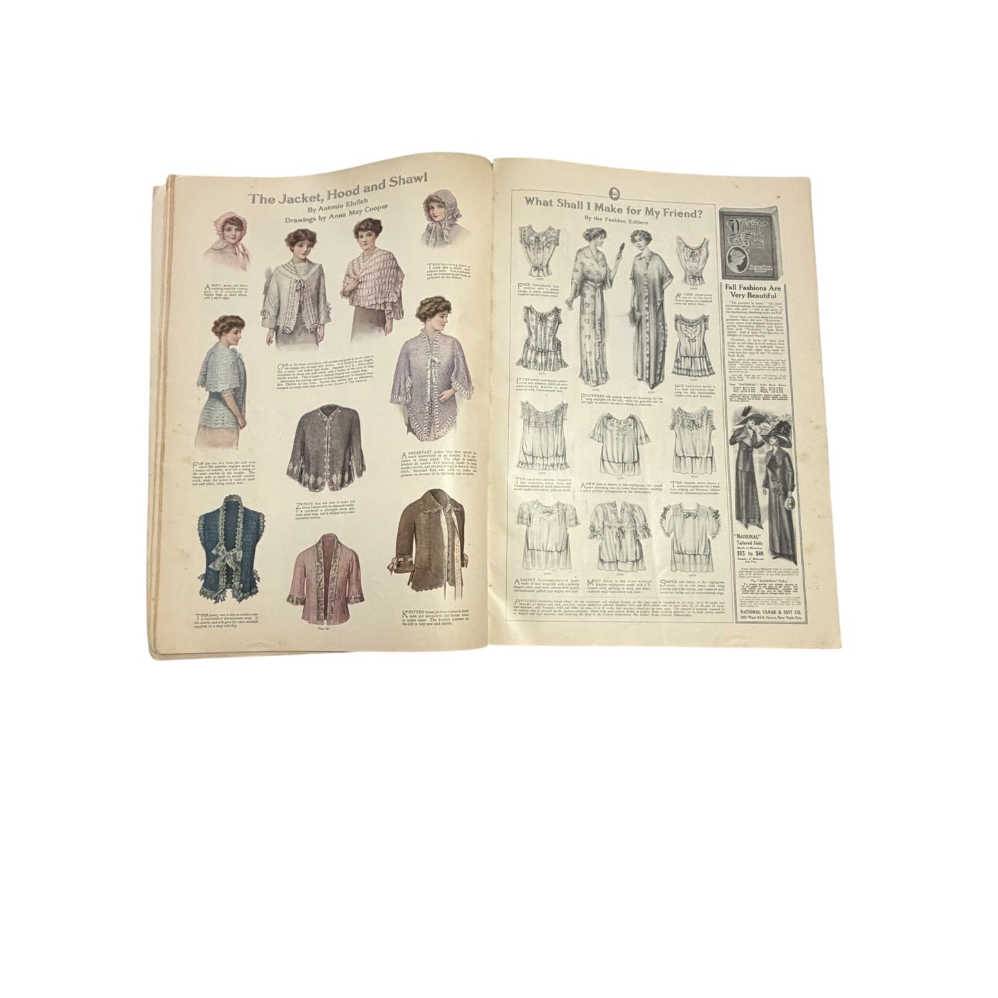 The Ladies' Home Journal November 1911 Magazine C. Coles Phillips Cover Antique Fashion Ads