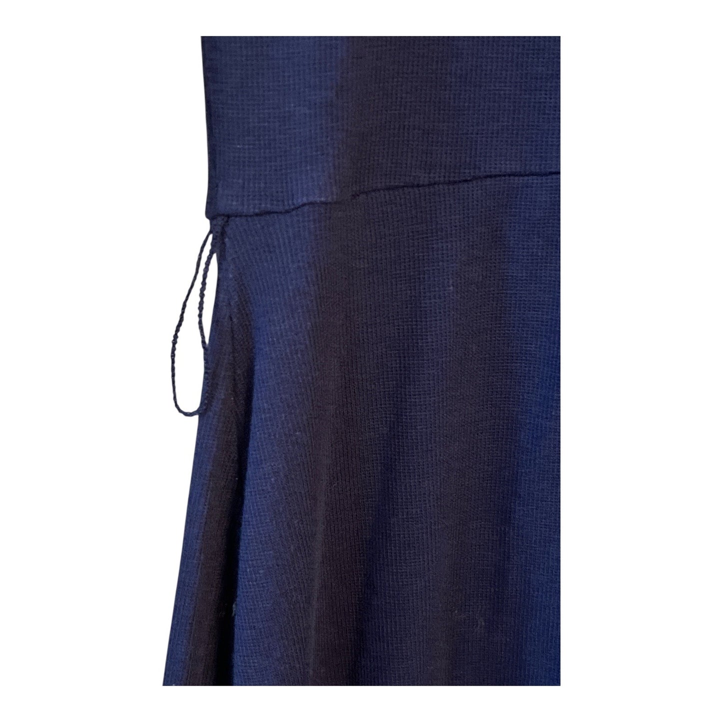 Lauren Ralph Lauren Navy Blue Long Sleeve Midi Dress – Size 4 – Gold Button Detail – 2010s Classic Style