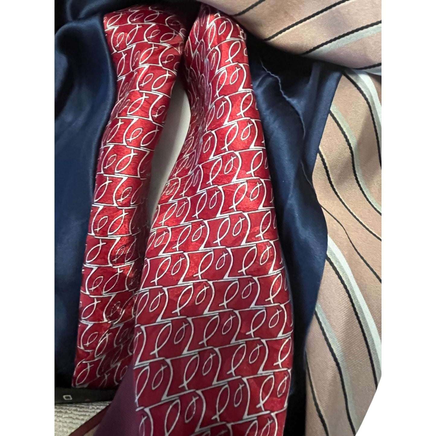 Handmade Loop Scarf From Vintage Neckties Patchwork Upcycled Tie Scarf