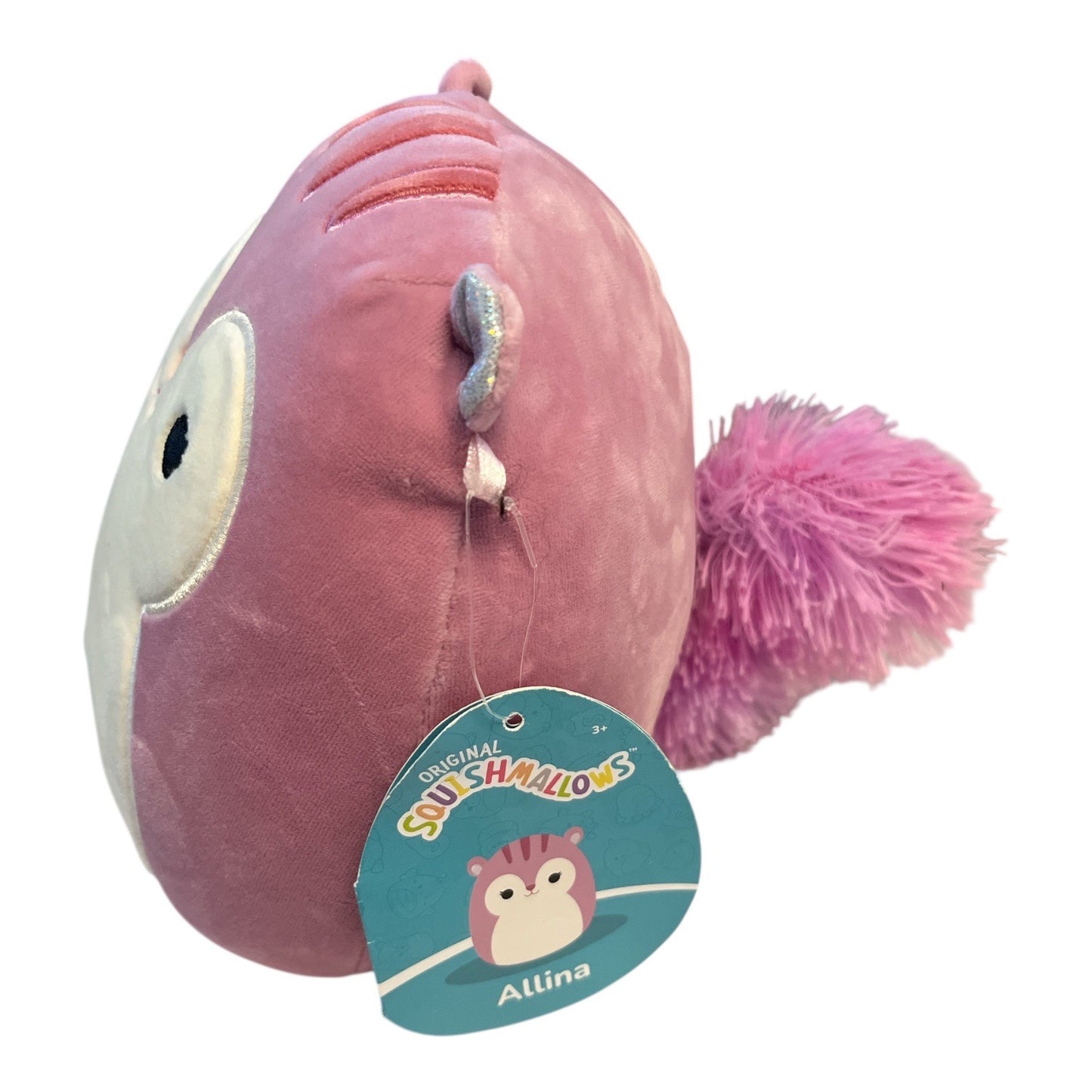 Squishmallows Allina Pink Squirrel Plush NWT Kellytoy Soft Stuffed Animal