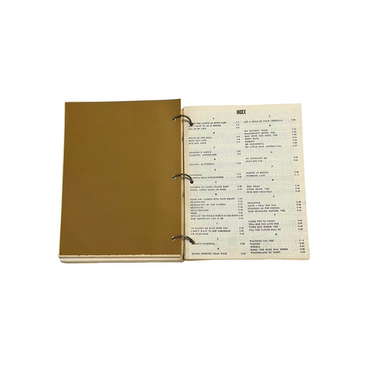 Vintage Requestfully Yours Chicago Edition Song Book Binder Sheet Music Indexed