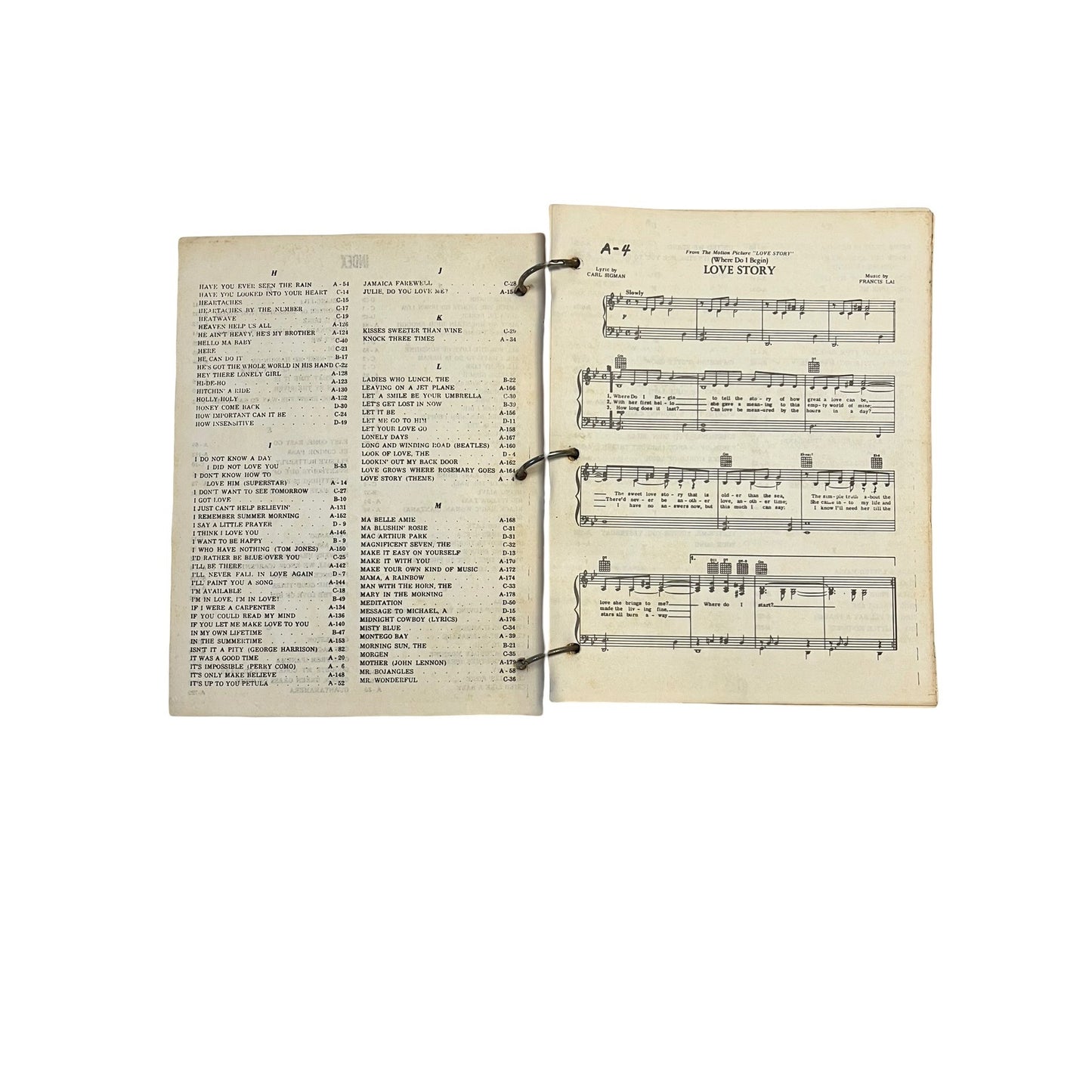 Vintage Requestfully Yours Chicago Edition Song Book Binder Sheet Music Indexed