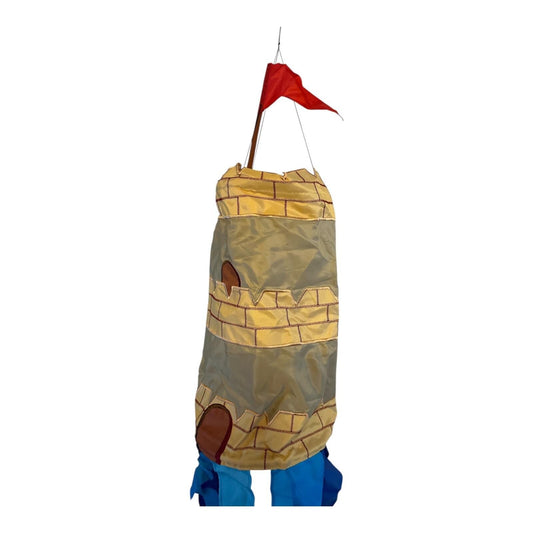 2000s In the Breeze Sandcastle Windsock – Color Our World – 8" x 40" – Appliqué & Embroidered