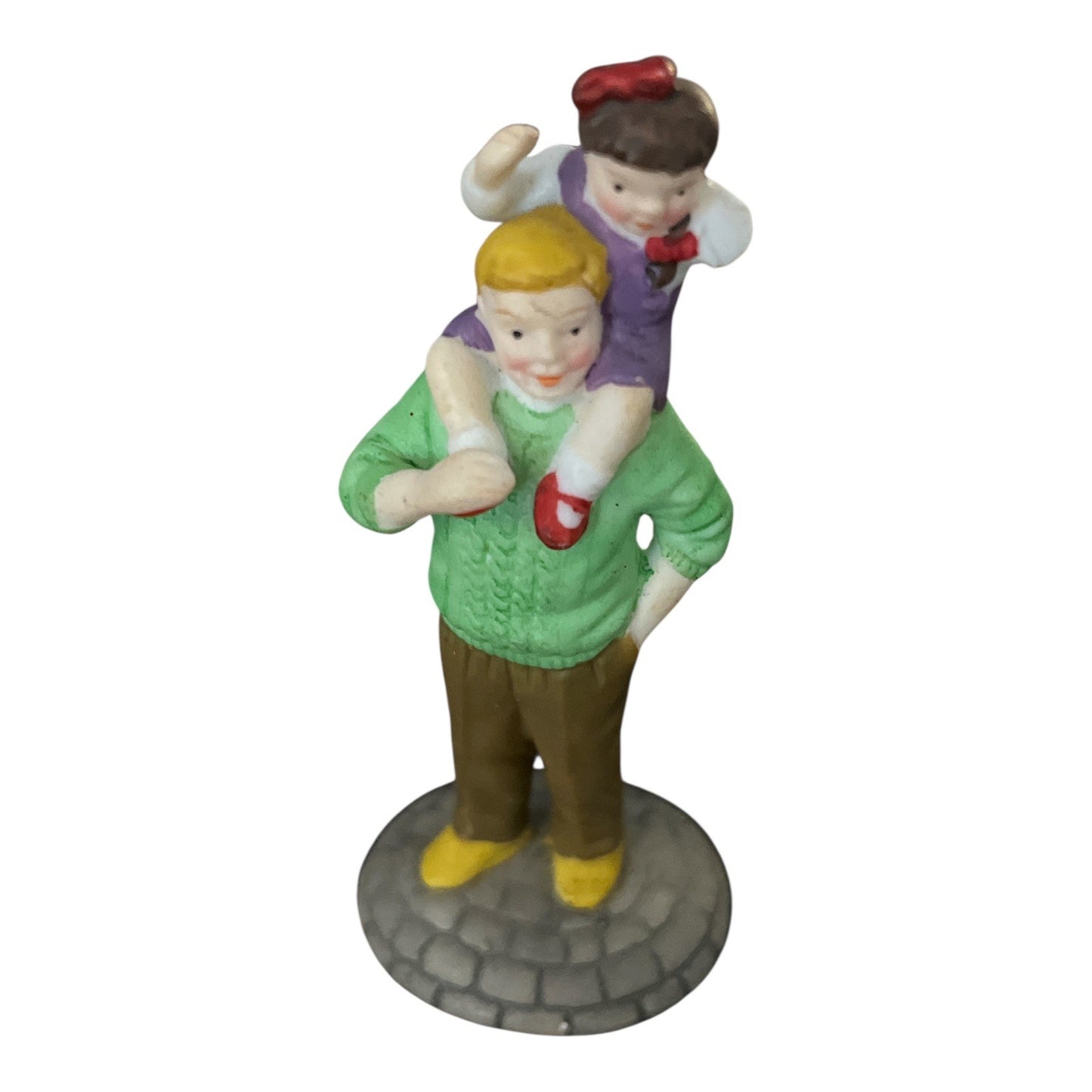 Dept. 56 Disney Parks Figurines – Set of 6 Ceramic Figures | 2.5” | Mickey’s Merry Christmas Village | 1990s | READ