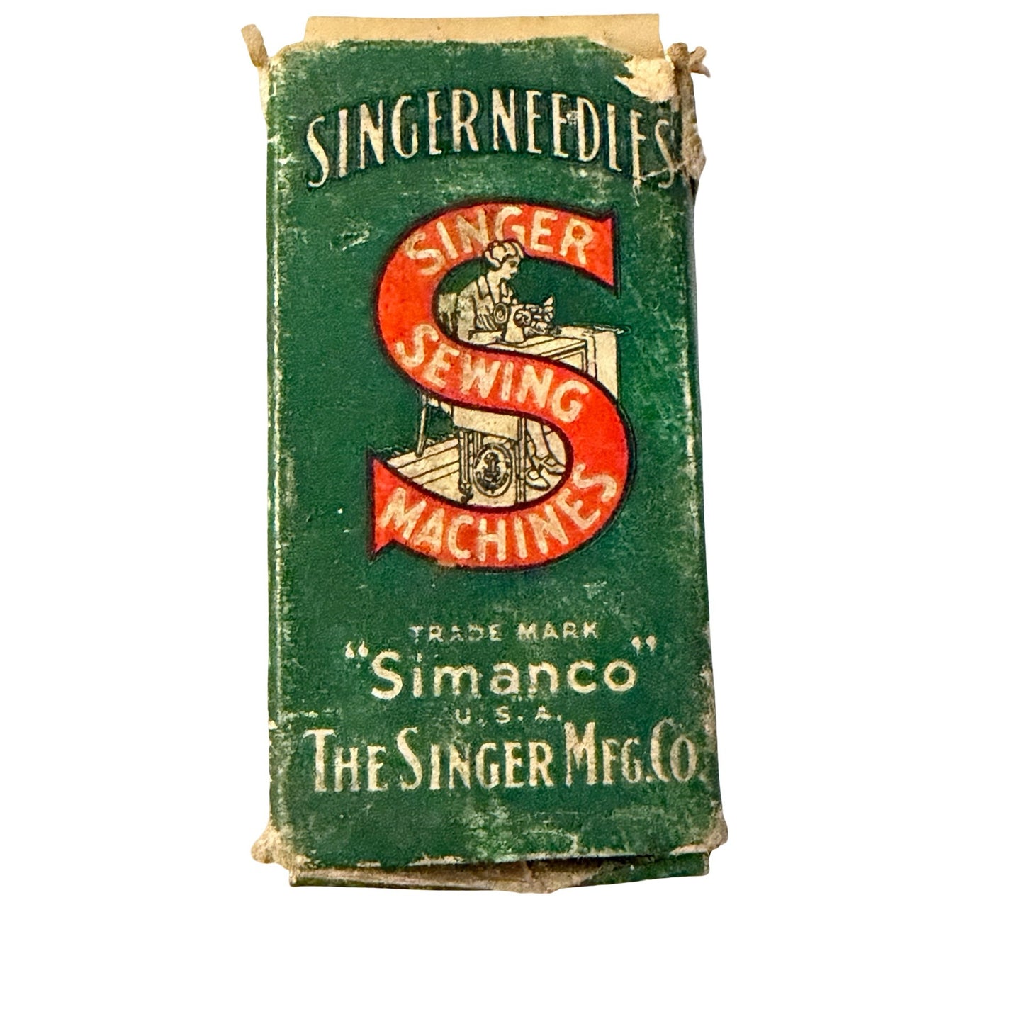Vintage Singer Simanco Sewing Machine Needles No 23 62x43 Nickel Finish Nearly Full Box