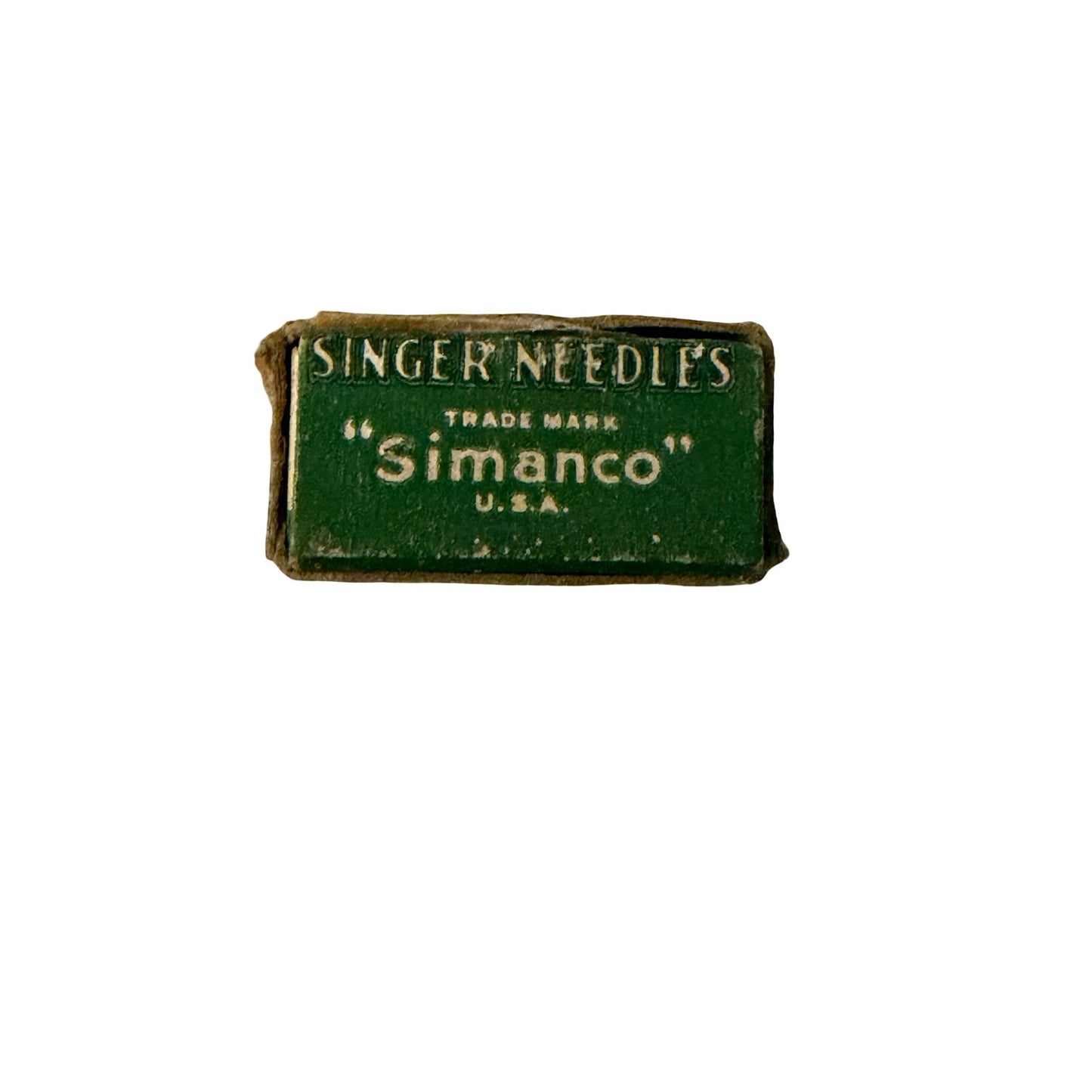 Vintage Singer Simanco Sewing Machine Needles No 23 62x43 Nickel Finish Nearly Full Box